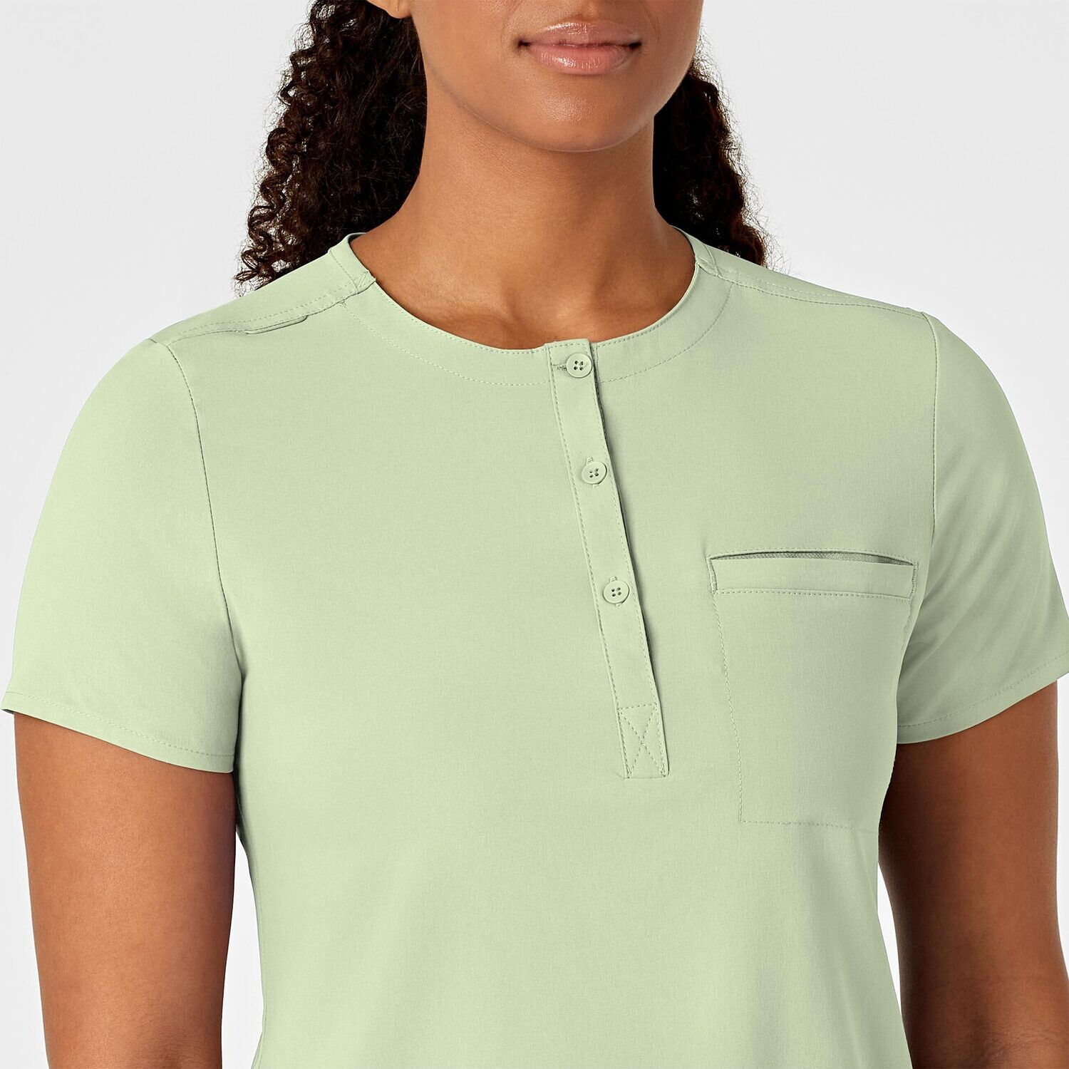 Casacca donna 6434 scollo alla coreana fresh mint