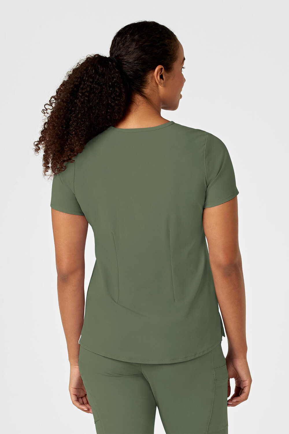 Casacca donna 6434 scollo alla coreana olive