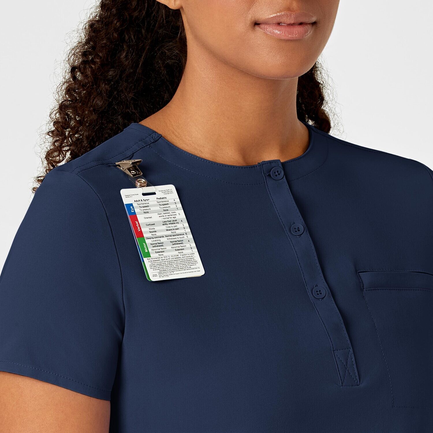 Casacca donna 6434 scollo alla coreana navy blue