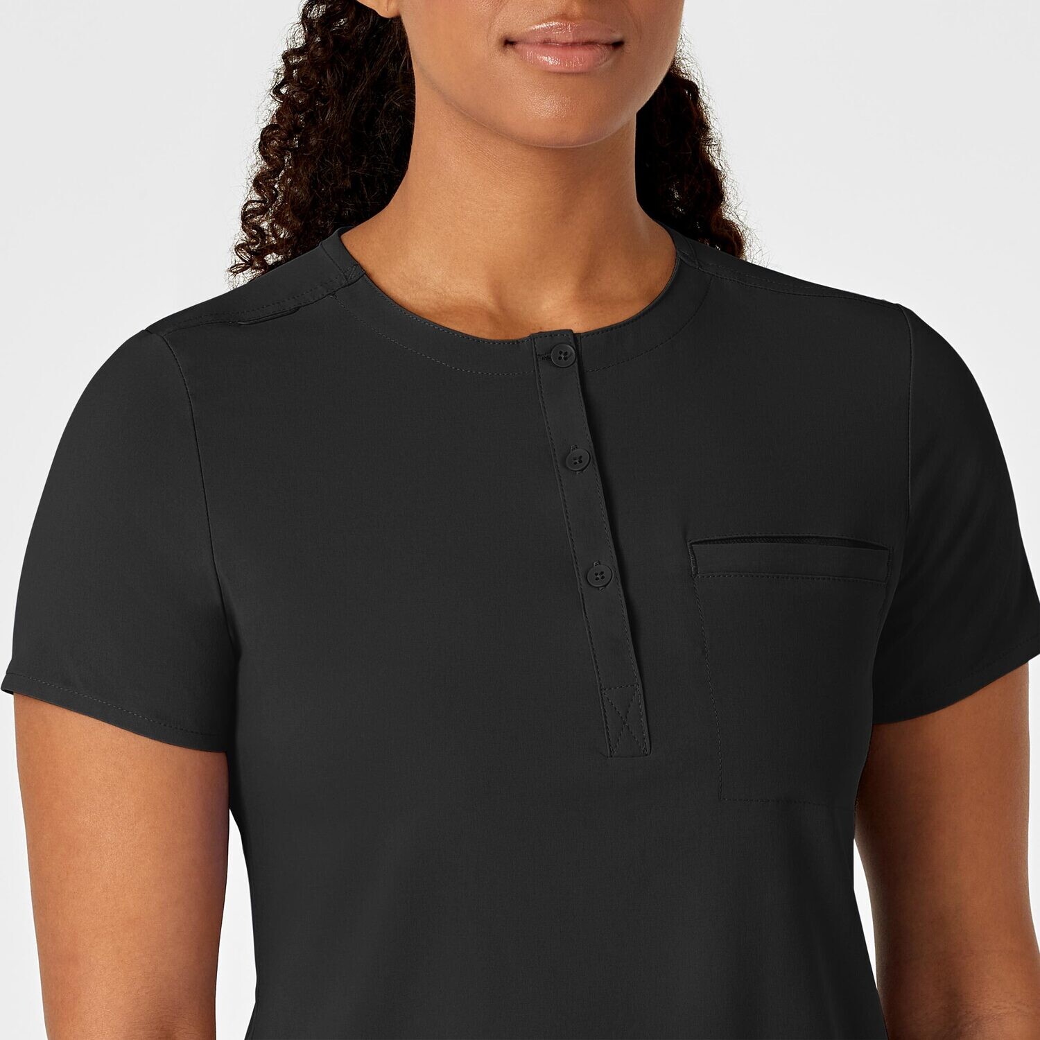 Casacca donna 6434 scollo alla coreana black