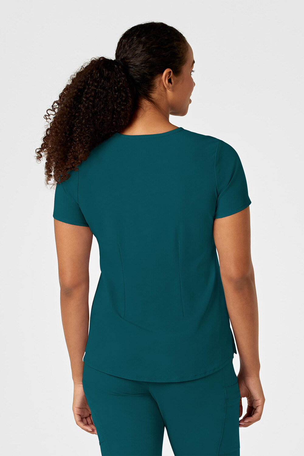 Casacca donna 6434 scollo alla coreana caribbean blue