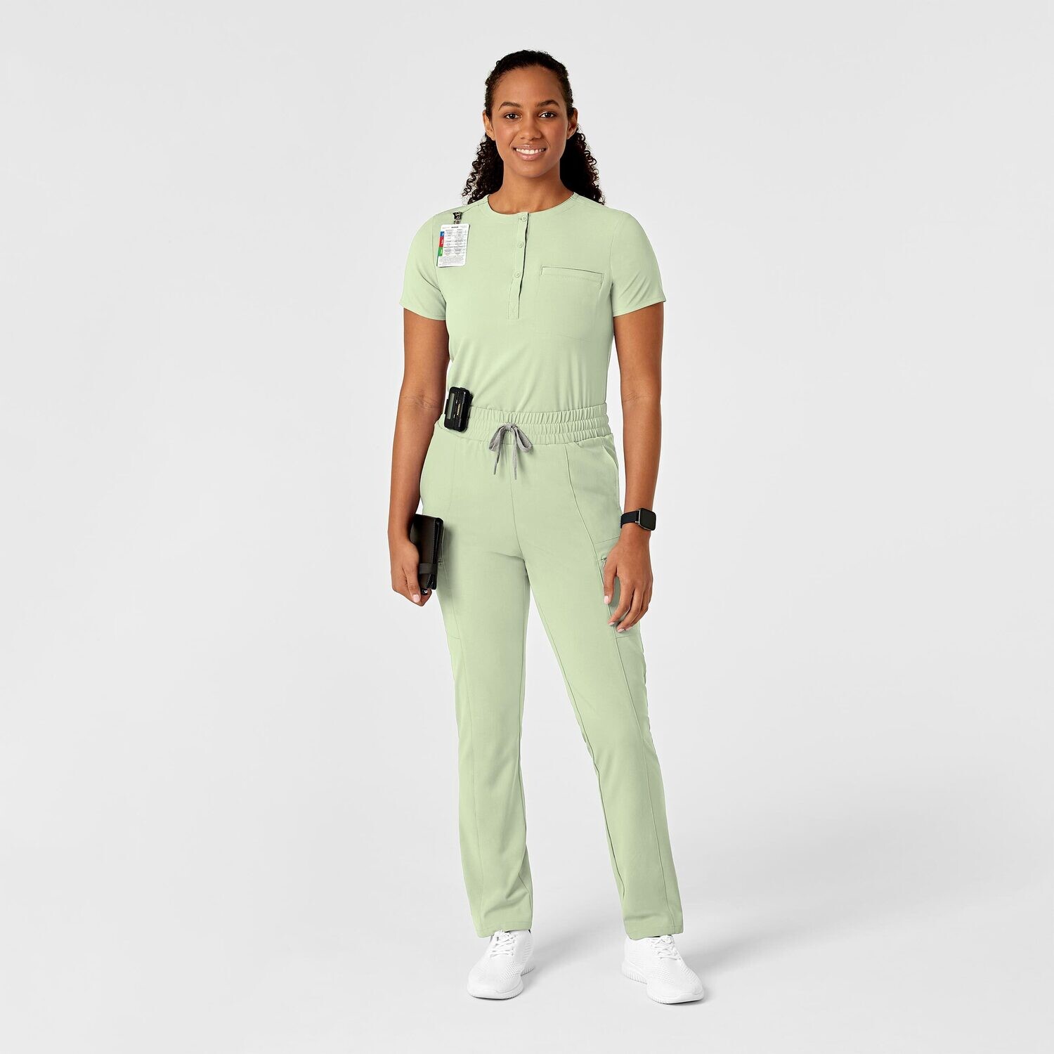Casacca donna 6434 scollo alla coreana fresh mint