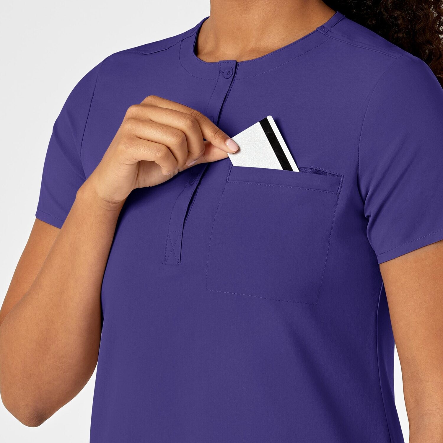Casacca donna 6434 scollo alla coreana grape