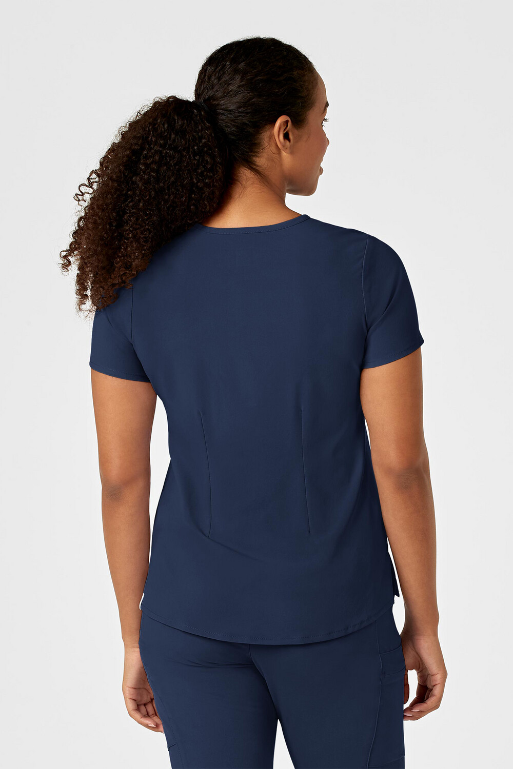 Casacca donna 6434 scollo alla coreana navy blue