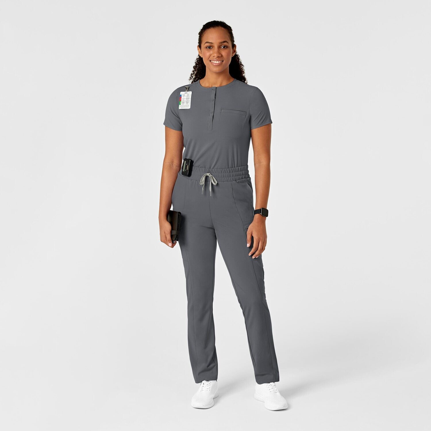 Casacca donna 6434 scollo alla coreana pewter