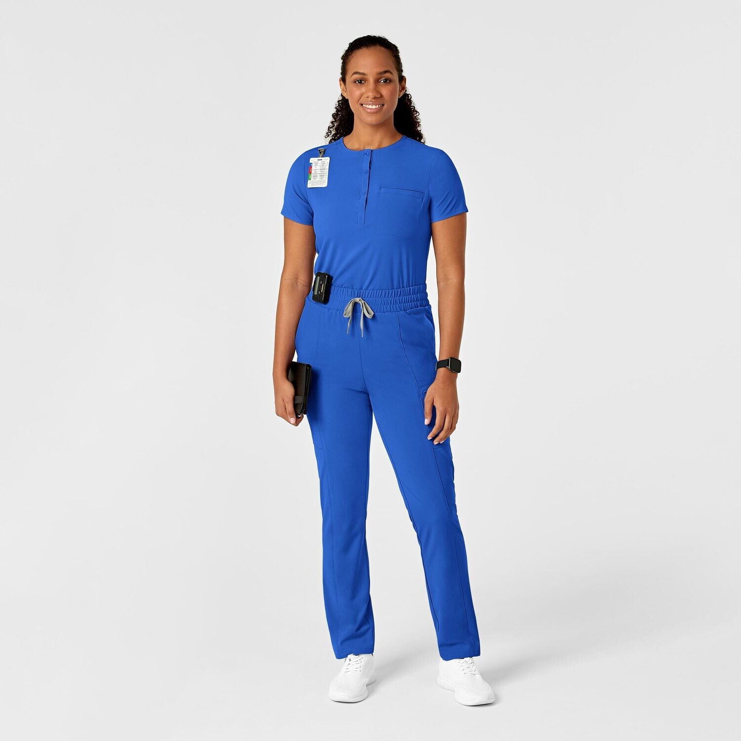 Casacca donna 6434 scollo alla coreana royal  blue