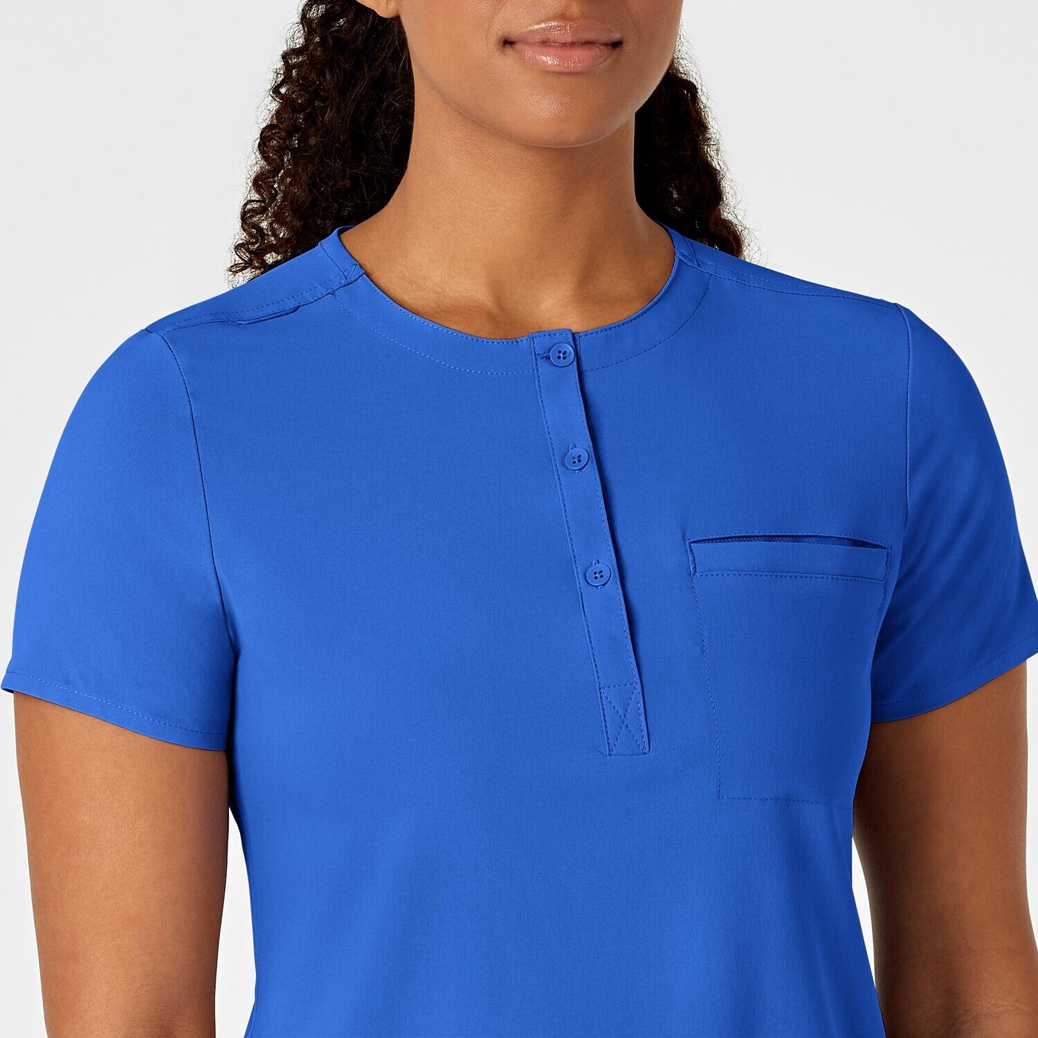 Casacca donna 6434 scollo alla coreana royal  blue