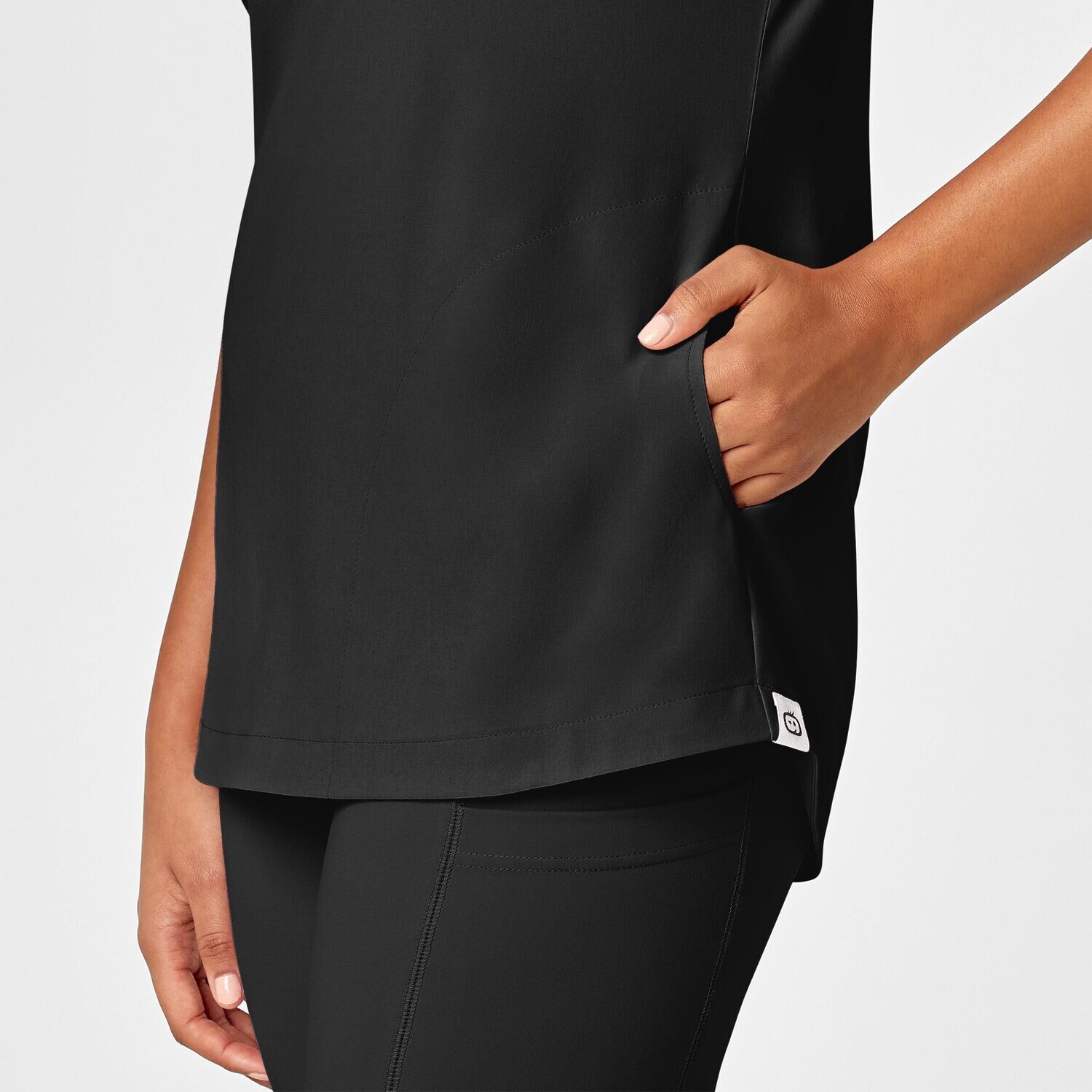 Casacca donna 6534 scollo a V black