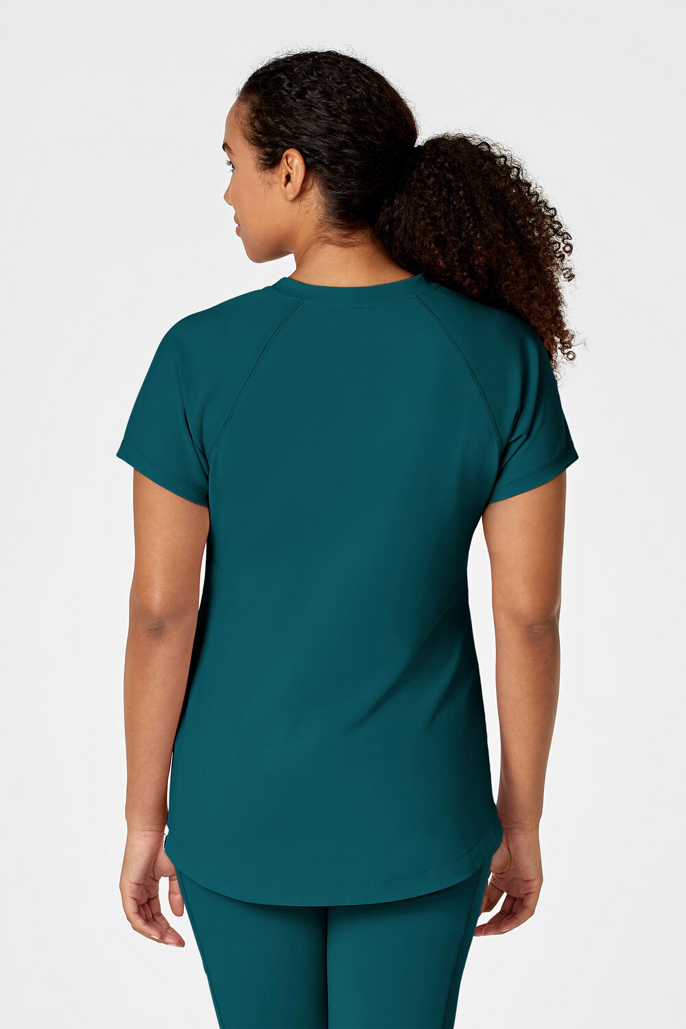 Casacca donna 6534 scollo a V caribbean blue