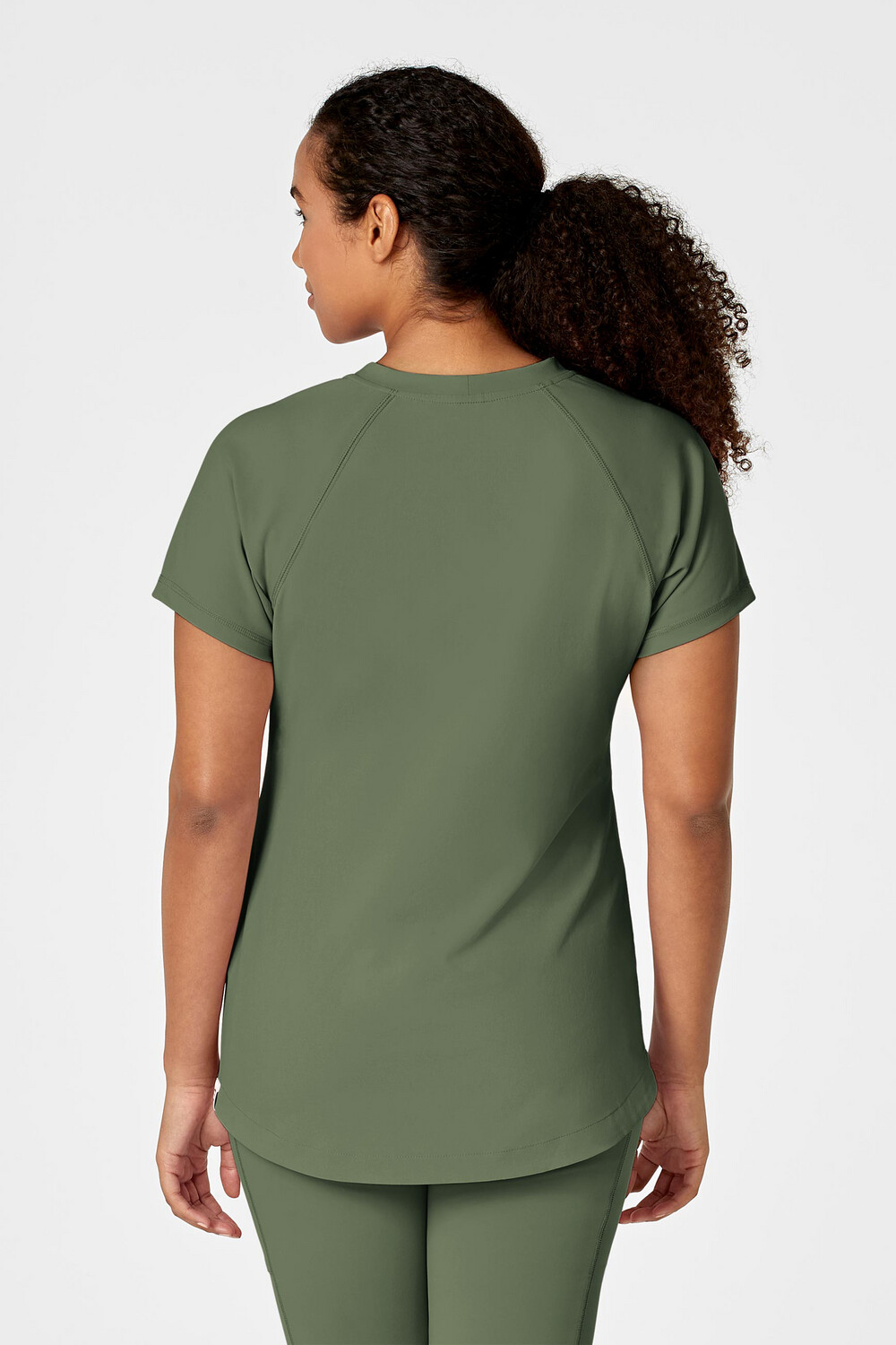 Casacca donna 6534 scollo a V olive