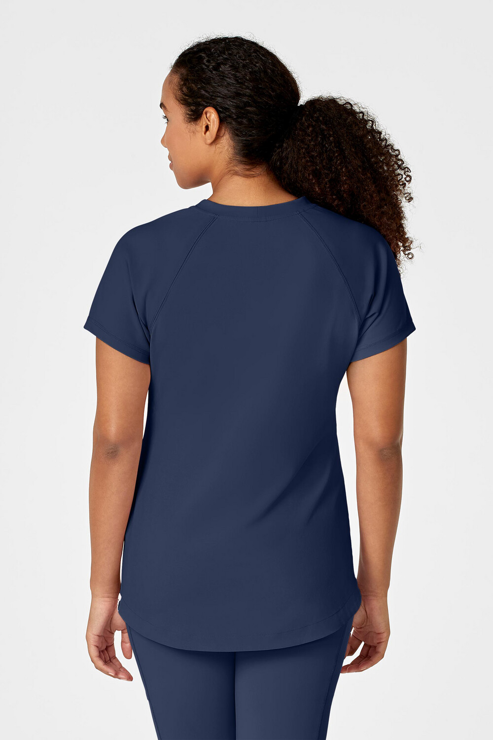 Casacca donna 6534 scollo a V navy blue