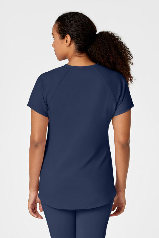 Casacca donna 6534 scollo a V navy blue
