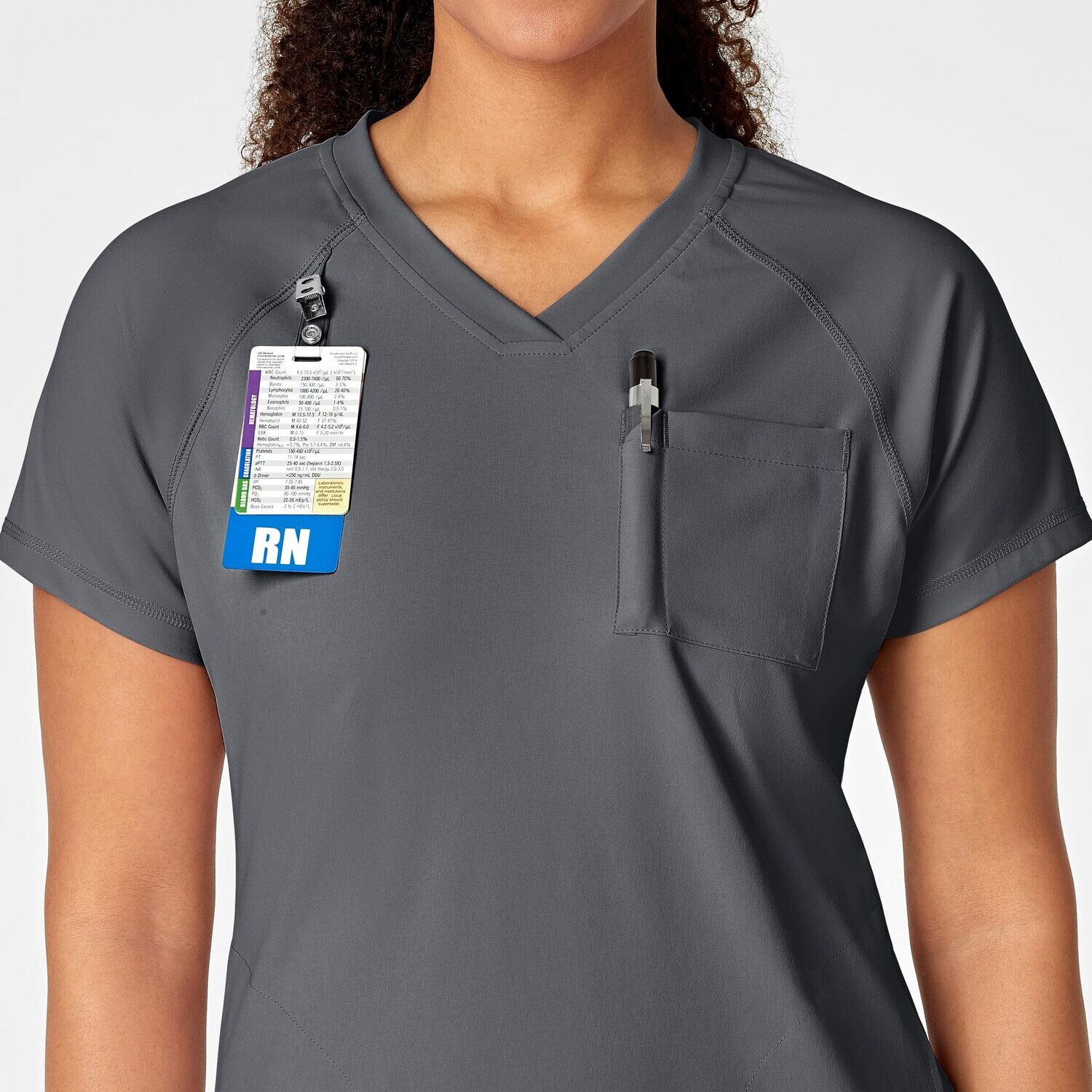 Casacca donna 6534 scollo a V pewter