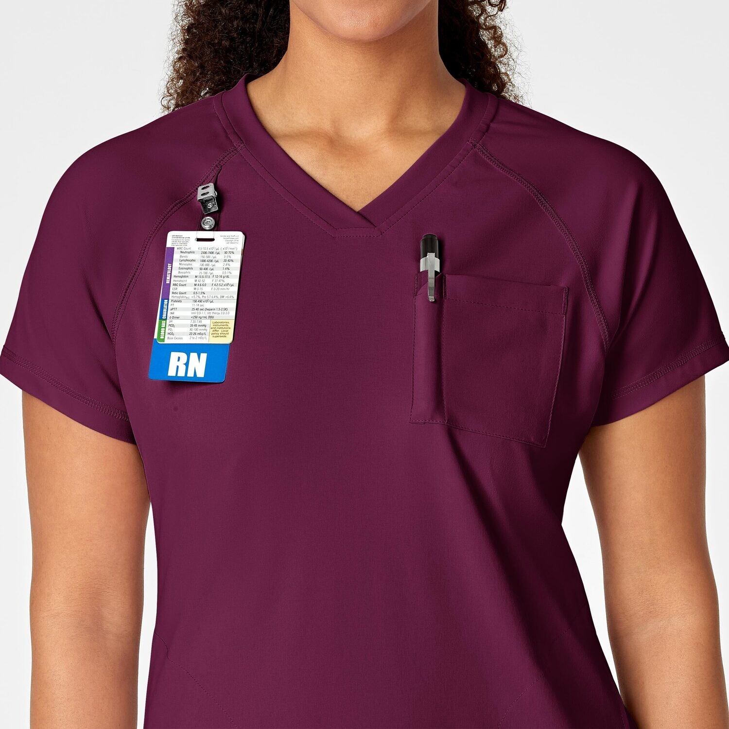Casacca donna 6534 scollo a V wine