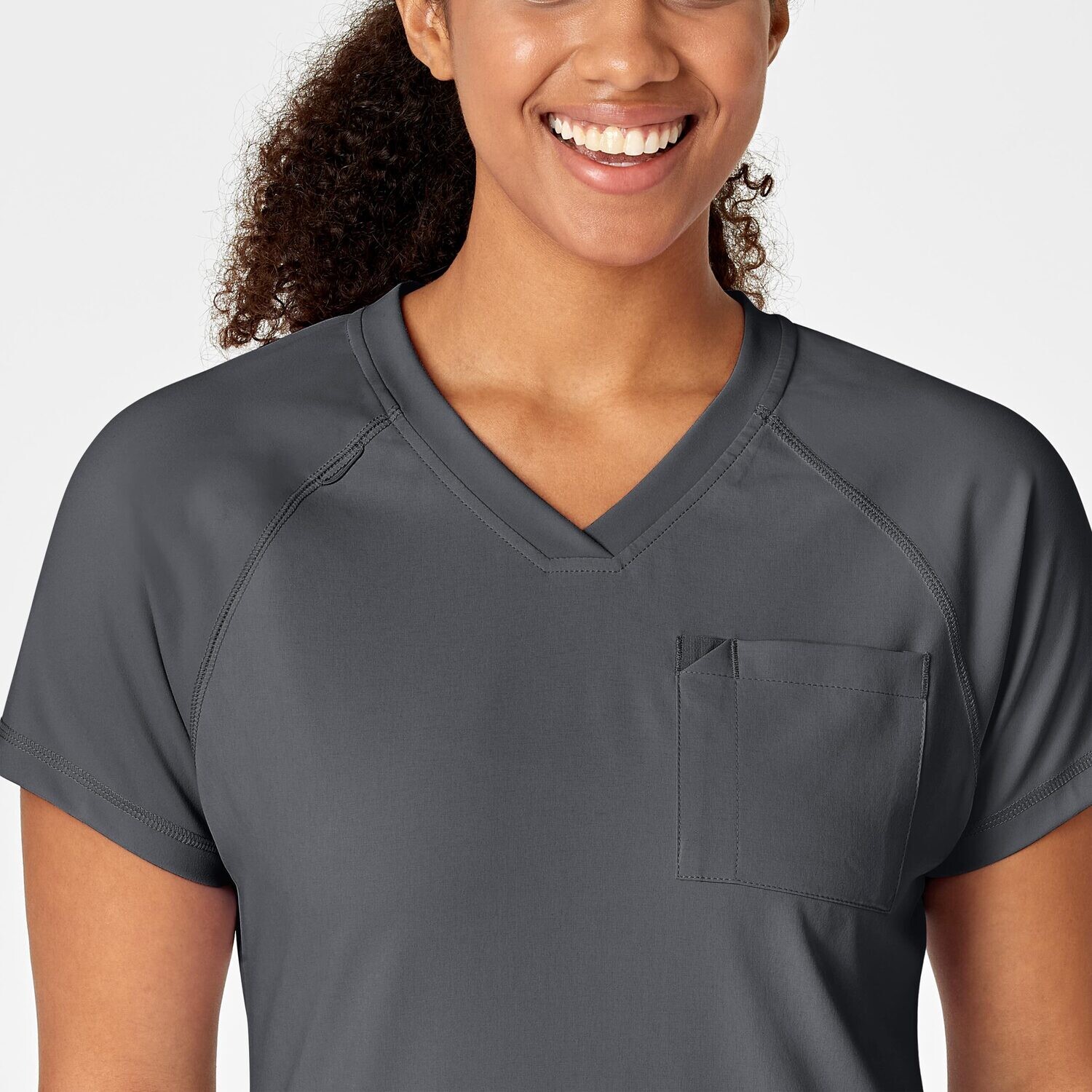 Casacca donna 6534 scollo a V pewter