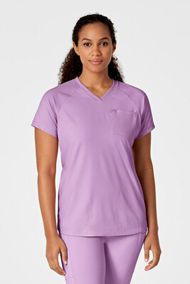Casacca donna 6534 scollo a V violet