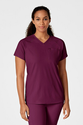 Casacca donna 6534 scollo a V wine