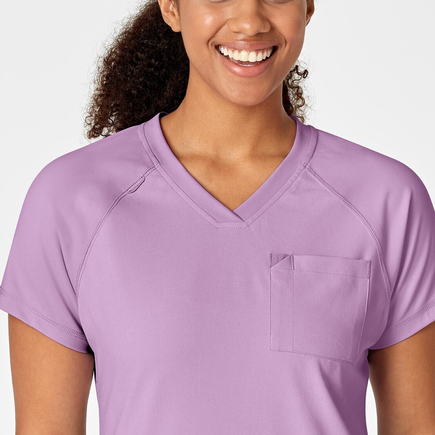 Casacca donna 6534 scollo a V violet