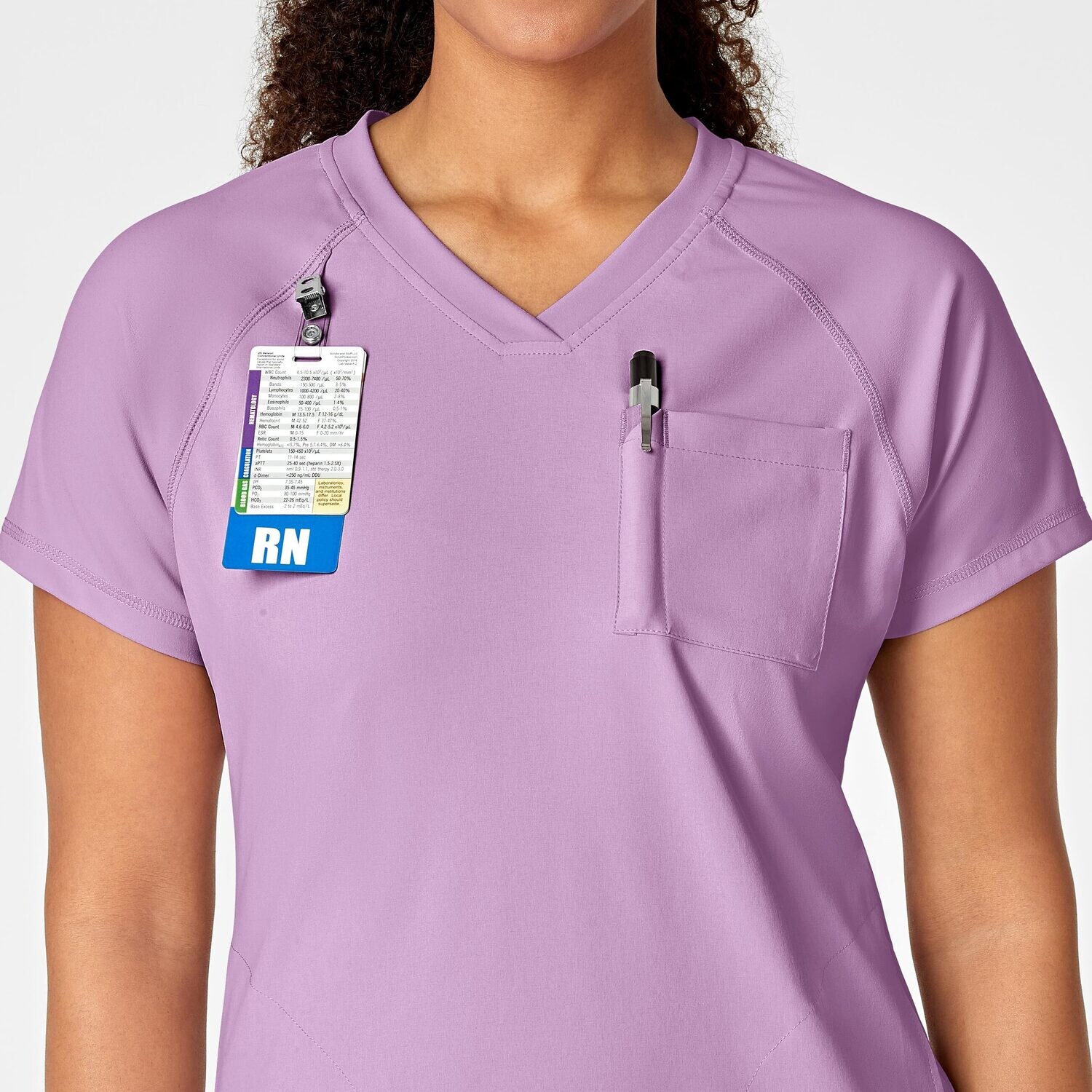 Casacca donna 6534 scollo a V violet
