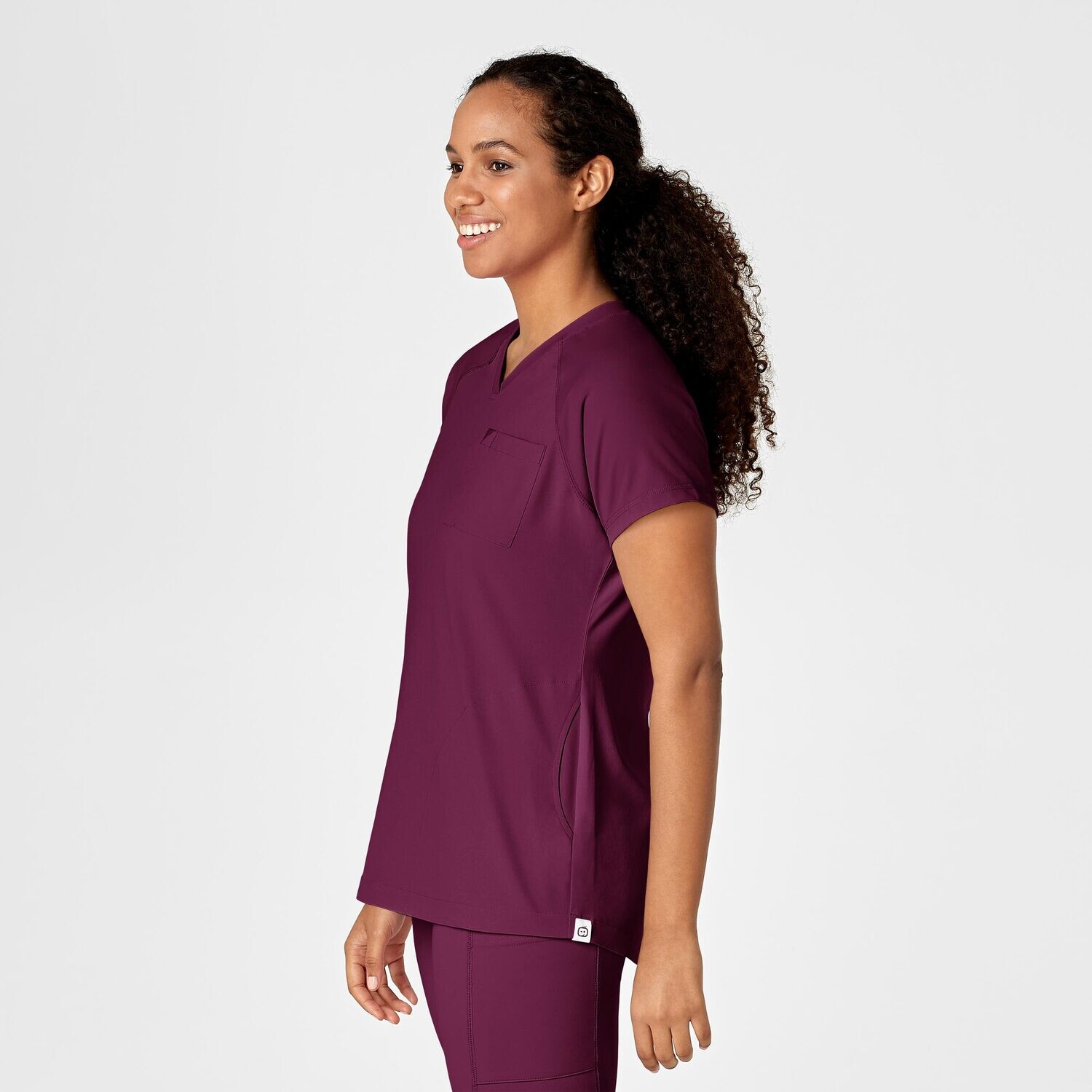 Casacca donna 6534 scollo a V wine
