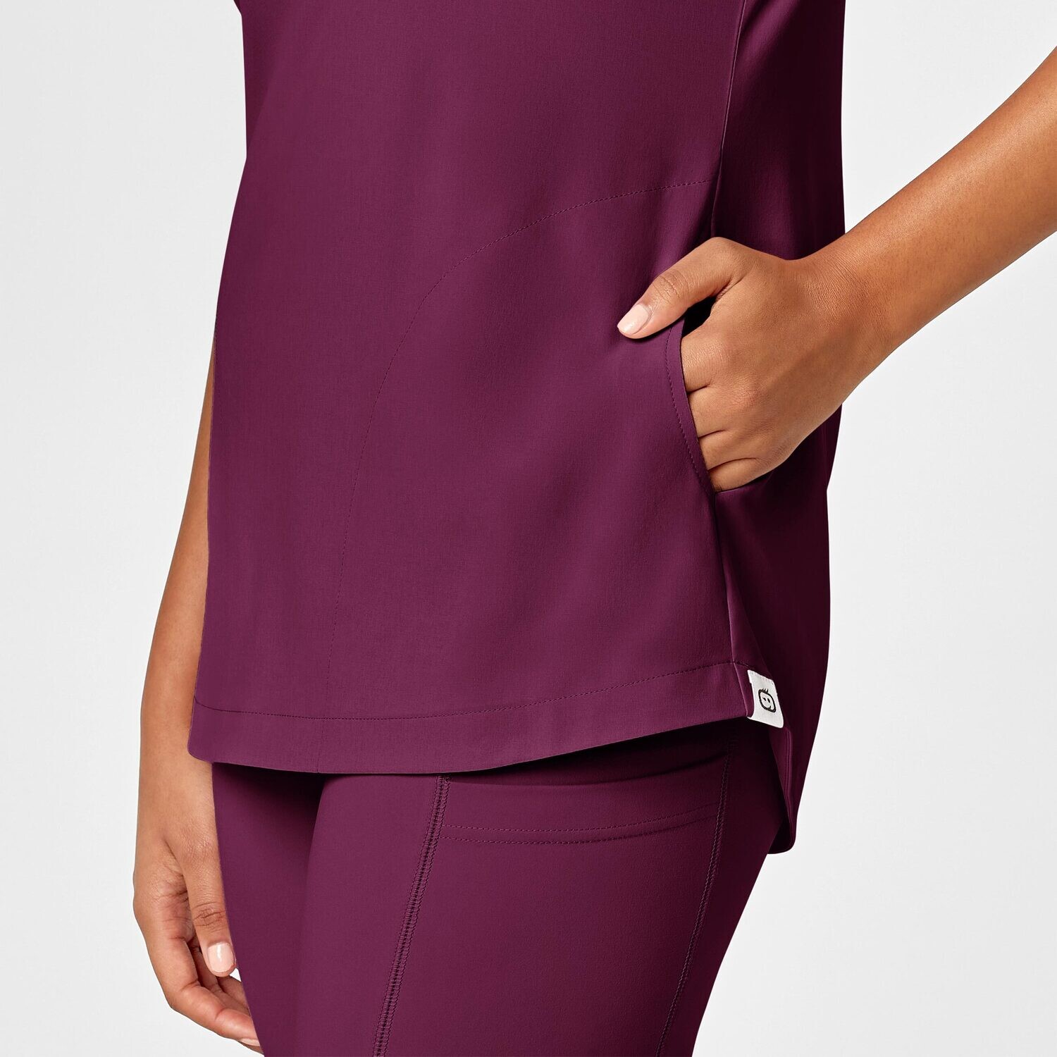 Casacca donna 6534 scollo a V wine
