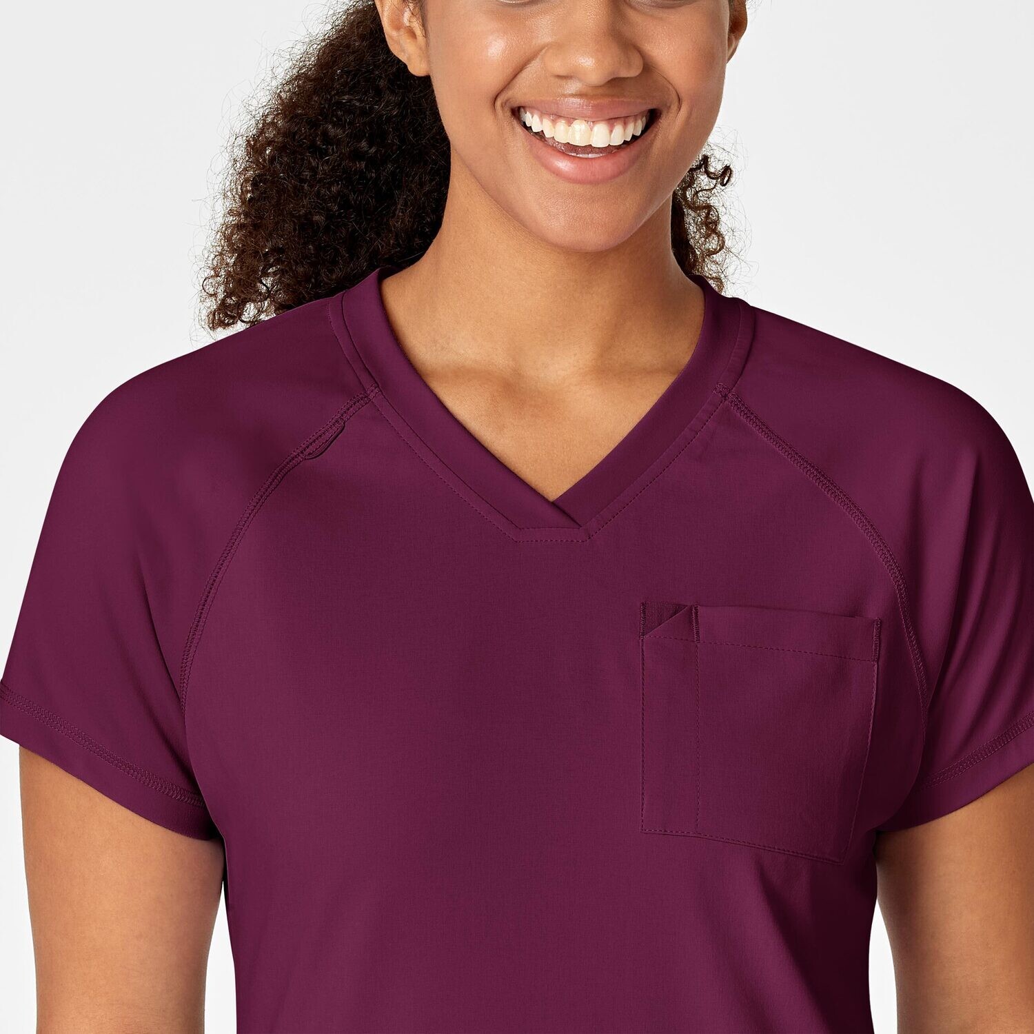 Casacca donna 6534 scollo a V wine