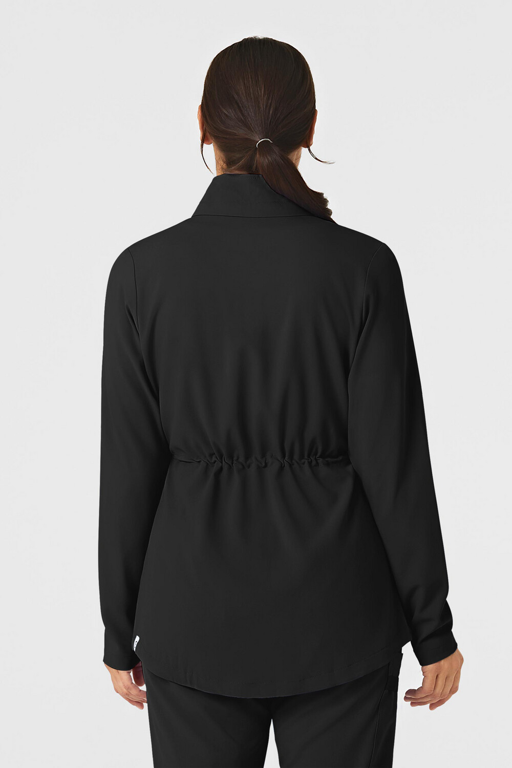 Felpa donna 8134 zip e cappuccio black