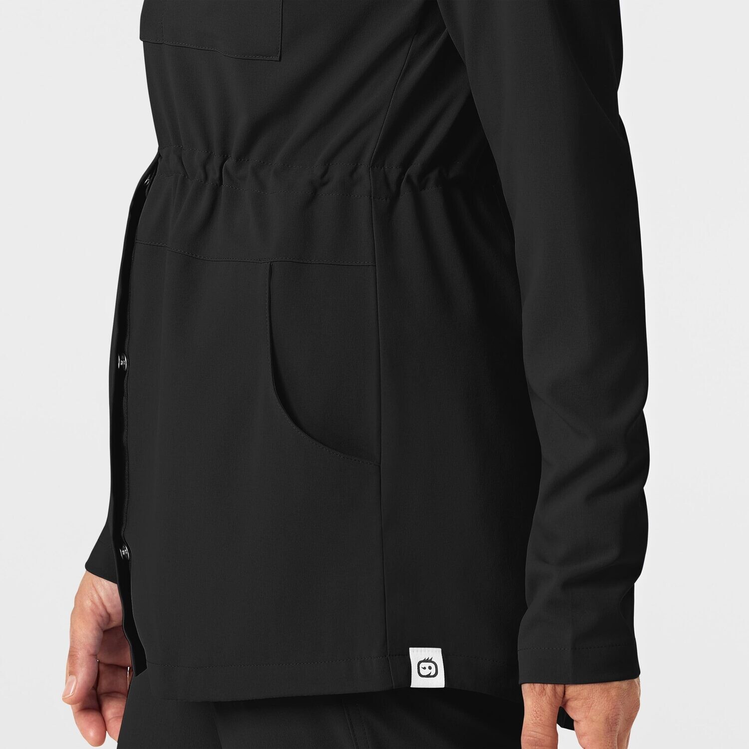 Felpa donna 8134 zip e cappuccio black