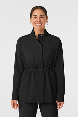 Felpa donna 8134 zip e cappuccio black
