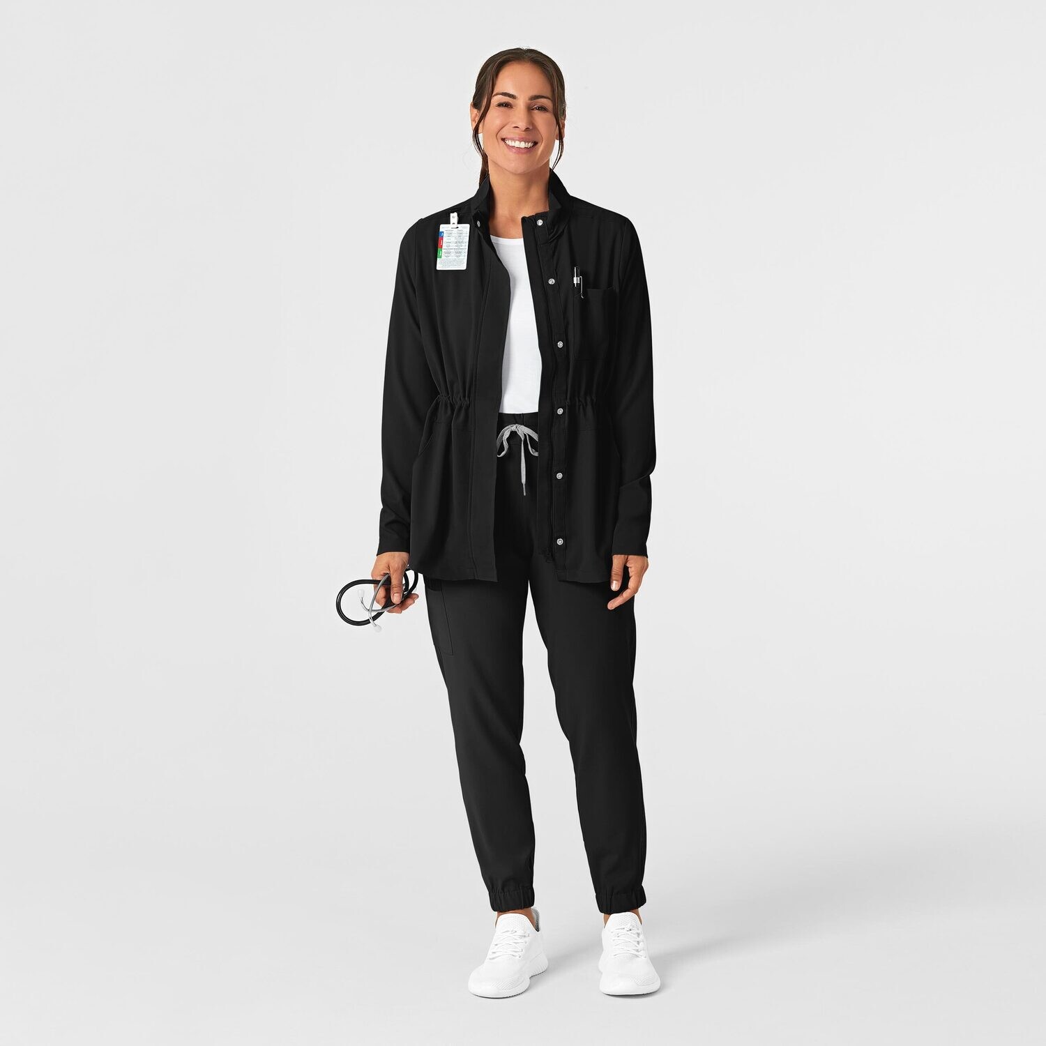 Felpa donna 8134 zip e cappuccio black