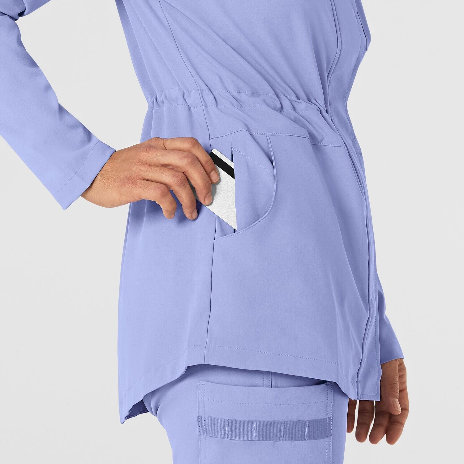 Felpa donna 8134 zip e cappuccio ceil blue