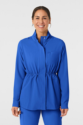 Felpa donna 8134 zip e cappuccio royal blue