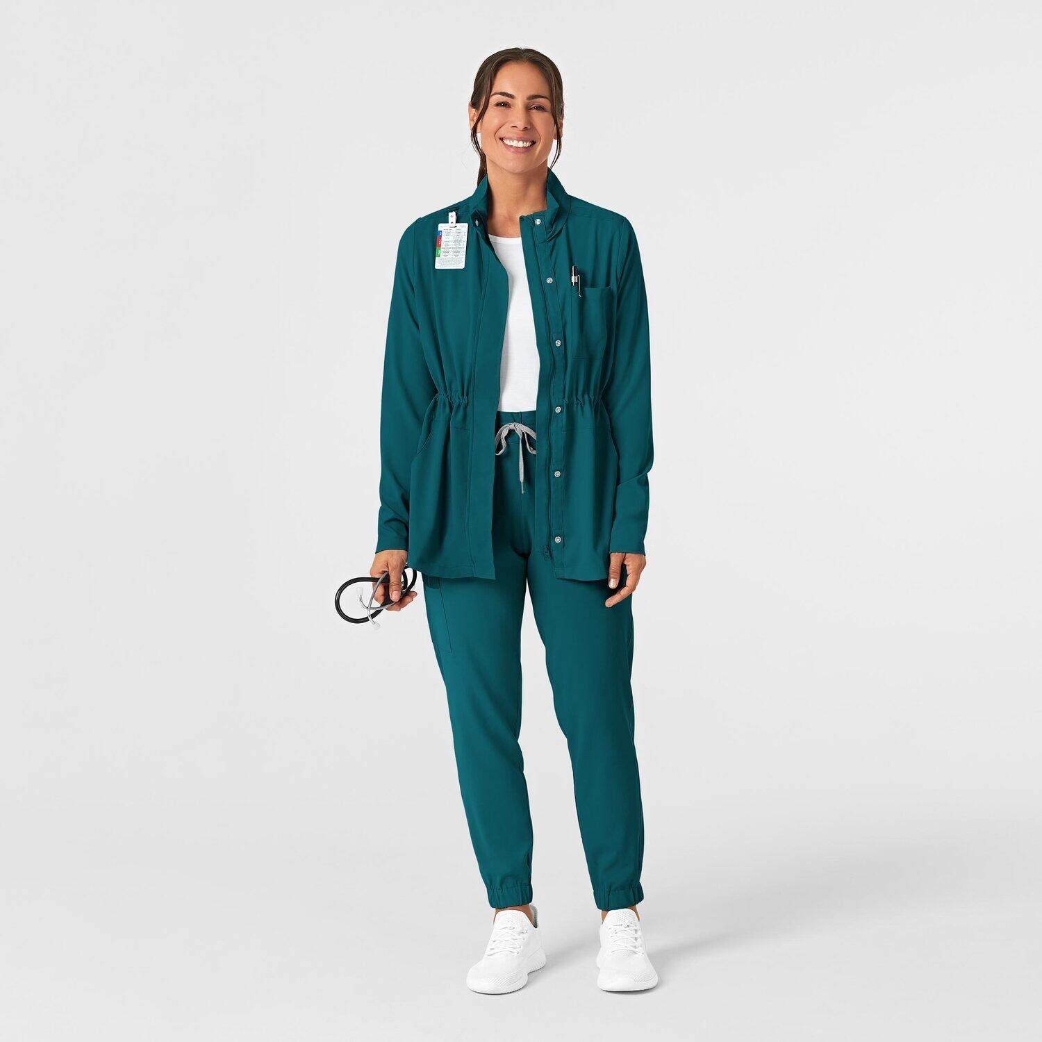 Felpa donna 8134 zip e cappuccio caribbean blue