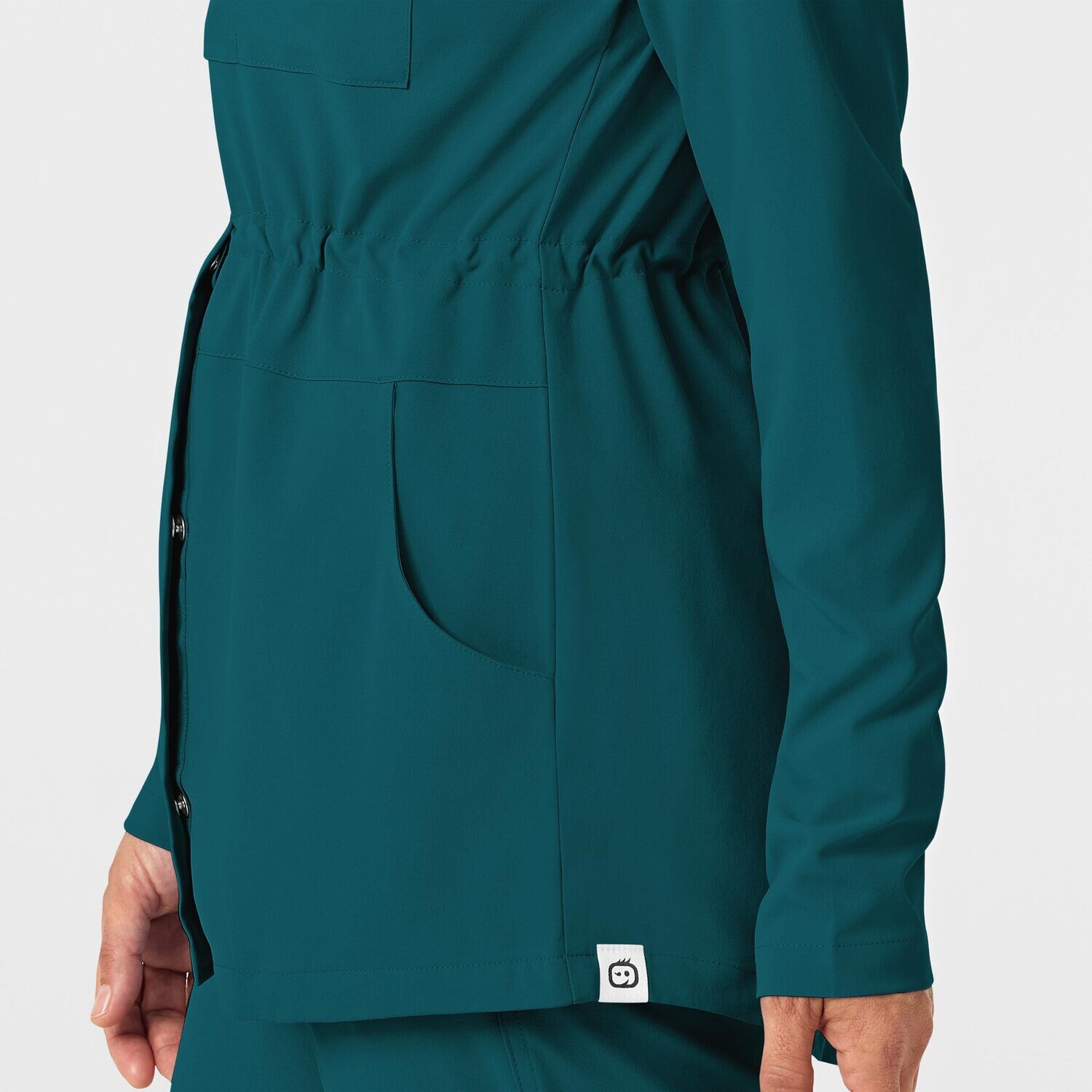 Felpa donna 8134 zip e cappuccio caribbean blue