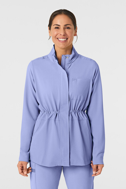 Felpa donna 8134 zip e cappuccio ceil blue