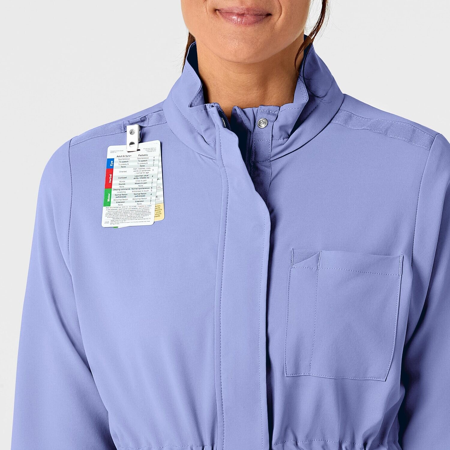 Felpa donna 8134 zip e cappuccio ceil blue