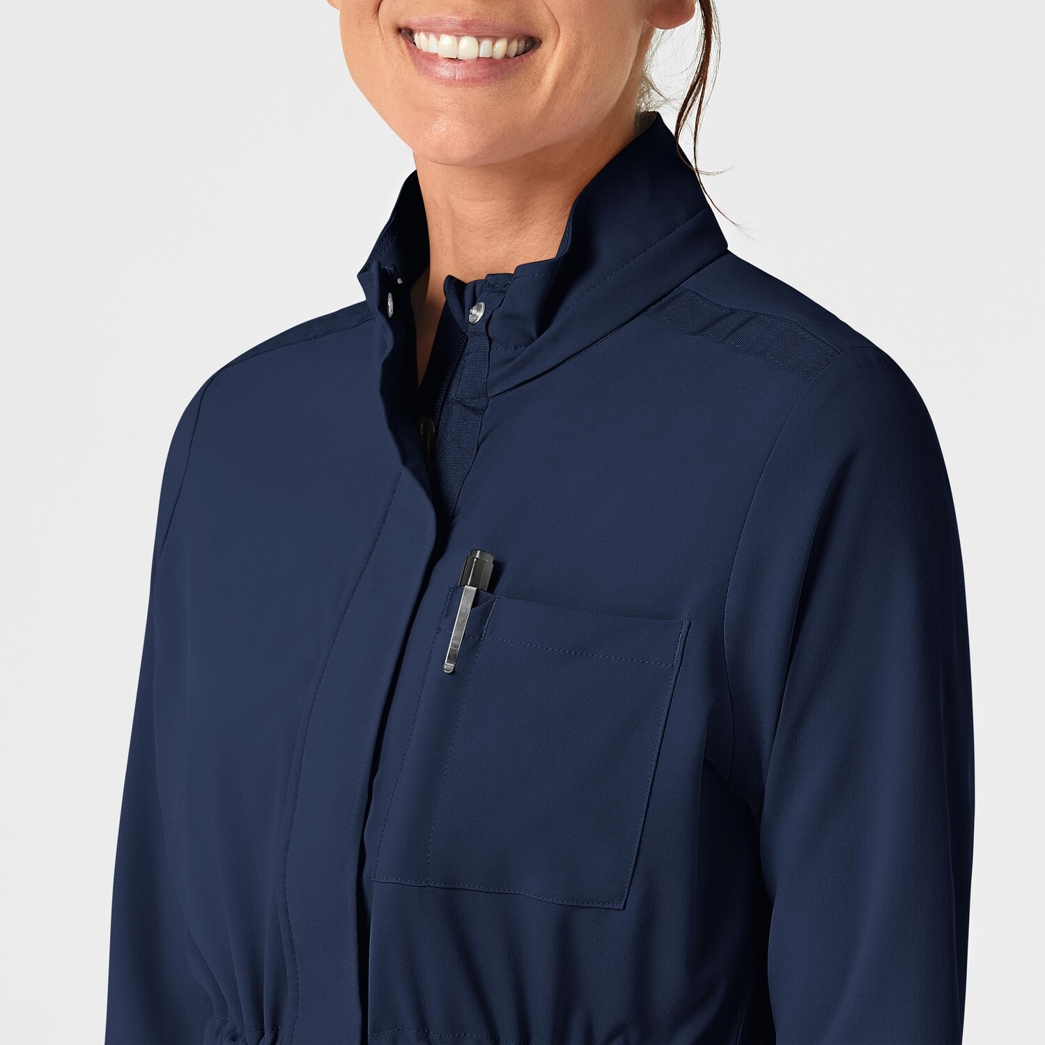 Felpa donna 8134 zip e cappuccio navy blue