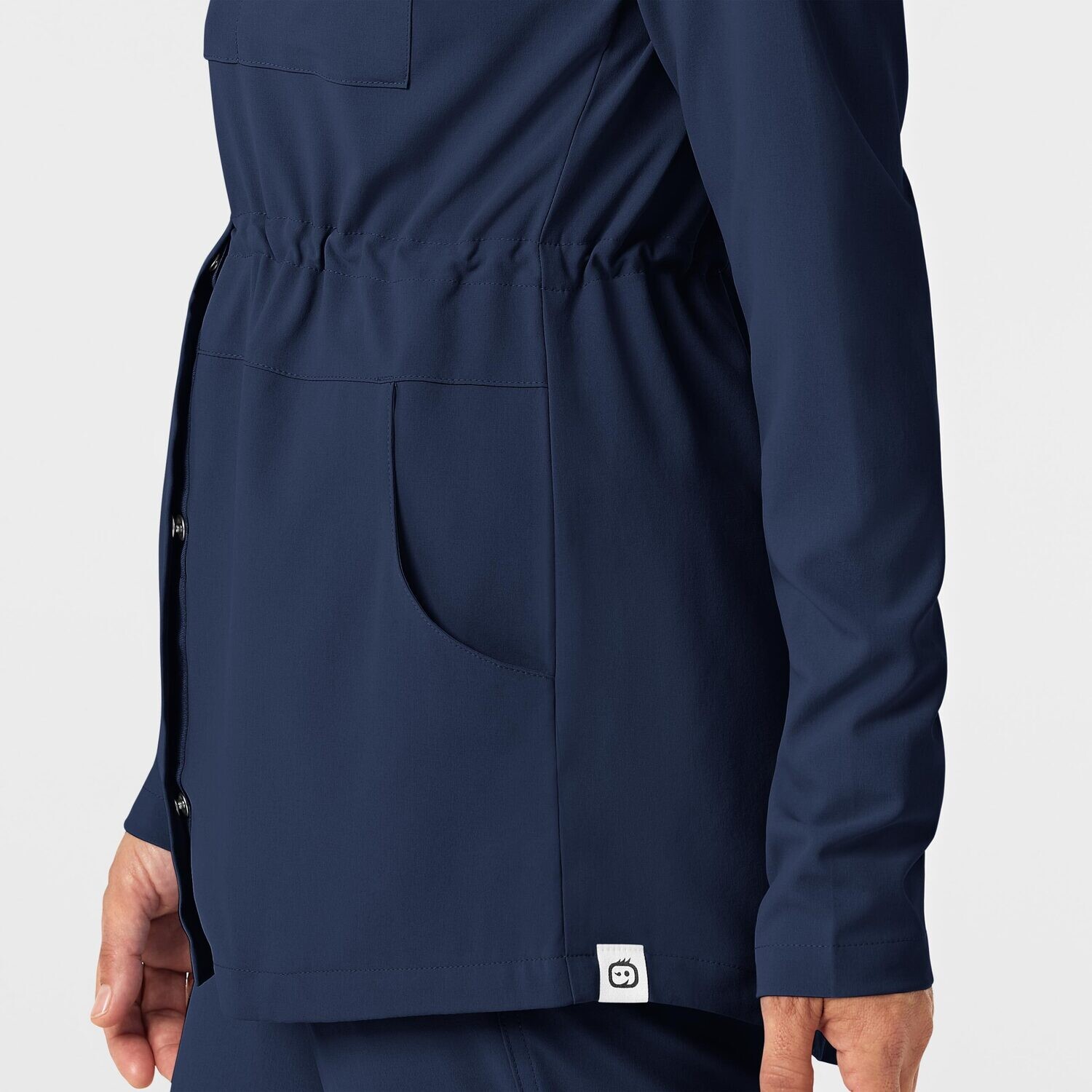 Felpa donna 8134 zip e cappuccio navy blue
