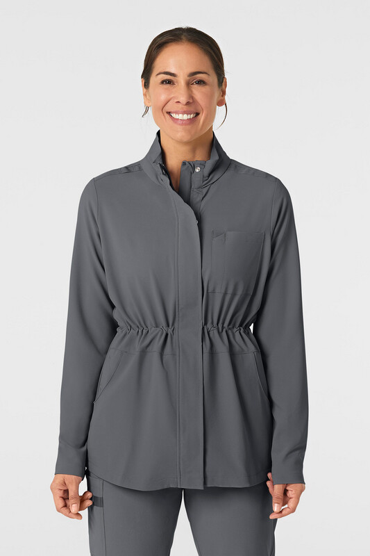 Felpa donna 8134 zip e cappuccio pewter