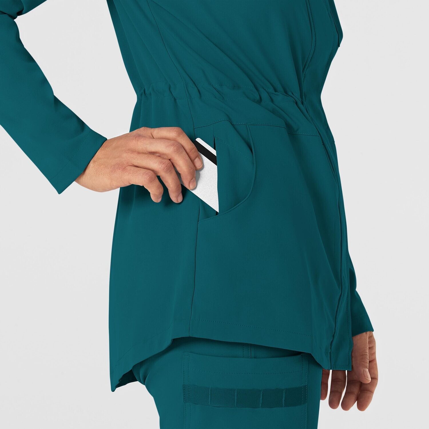 Felpa donna 8134 zip e cappuccio caribbean blue