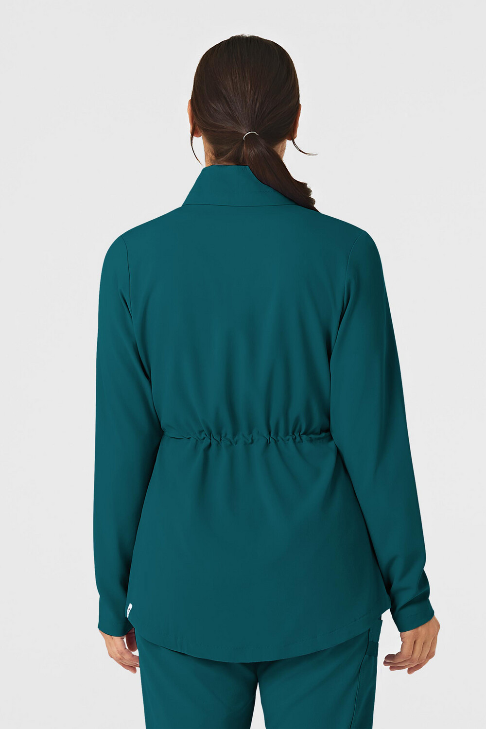 Felpa donna 8134 zip e cappuccio caribbean blue