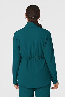 Felpa donna 8134 zip e cappuccio caribbean blue