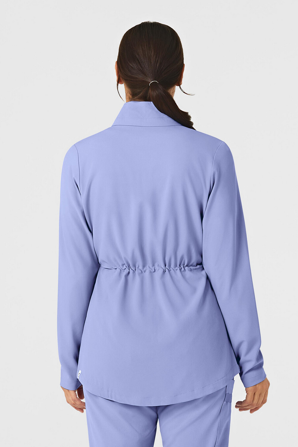 Felpa donna 8134 zip e cappuccio ceil blue