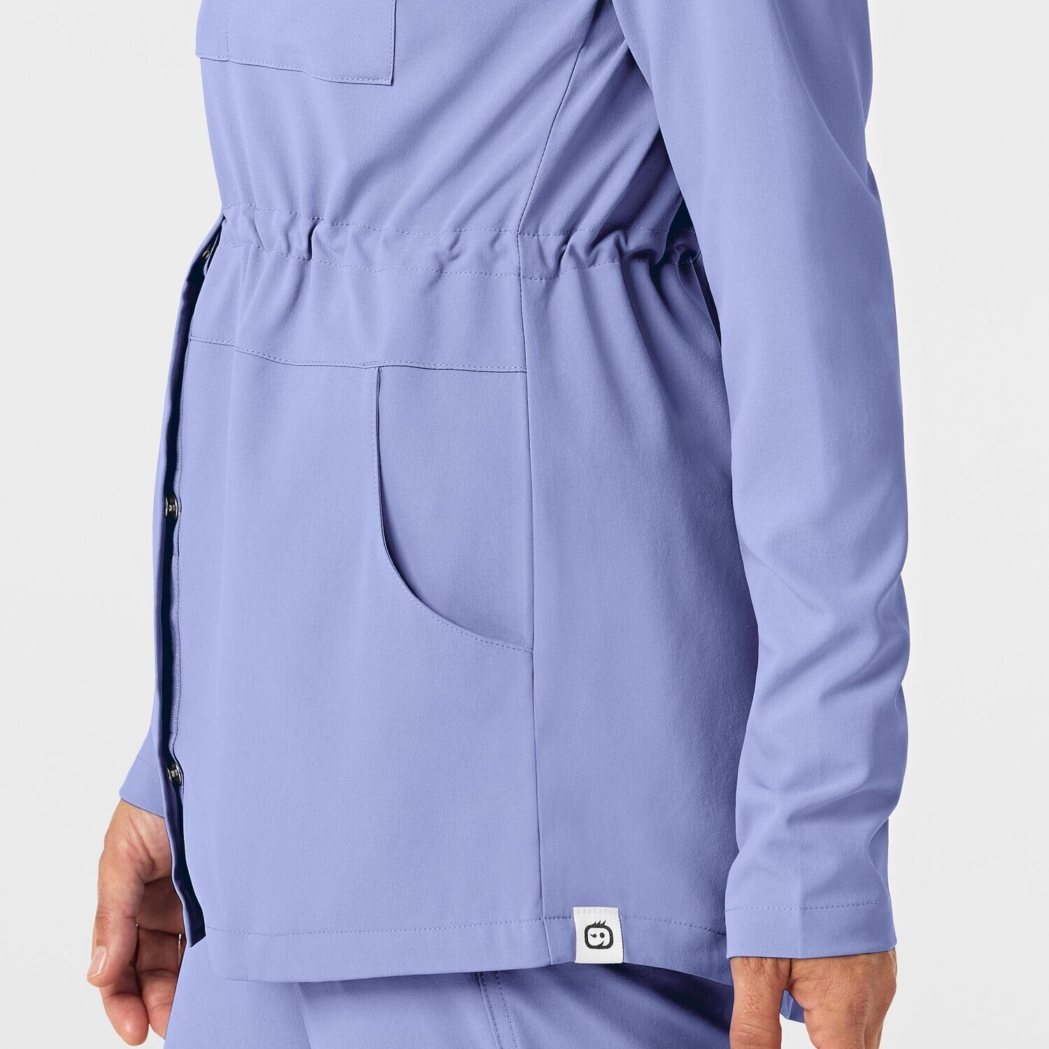 Felpa donna 8134 zip e cappuccio ceil blue