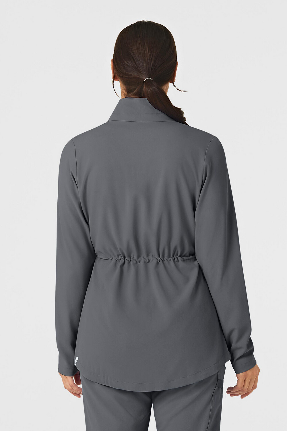 Felpa donna 8134 zip e cappuccio pewter