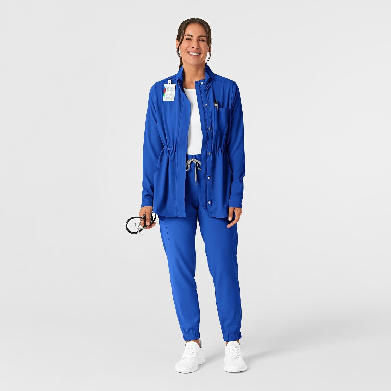 Felpa donna 8134 zip e cappuccio royal blue