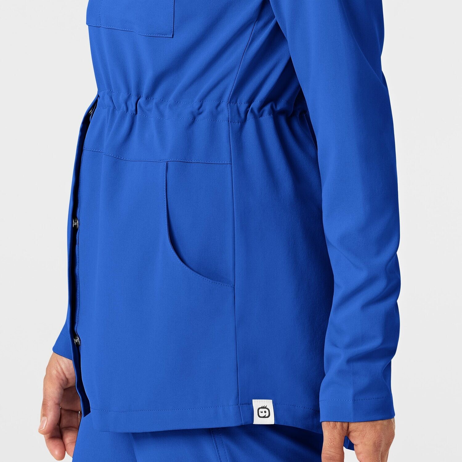 Felpa donna 8134 zip e cappuccio royal blue