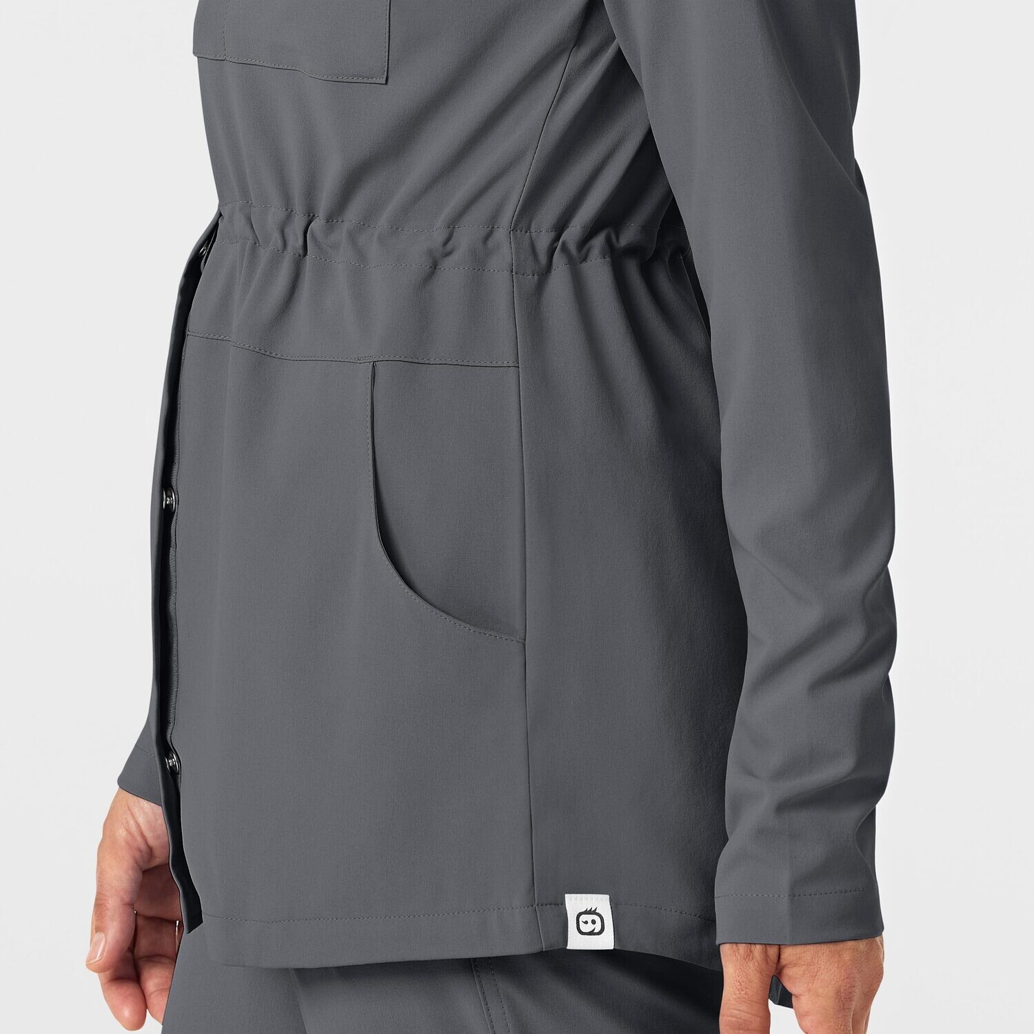 Felpa donna 8134 zip e cappuccio pewter