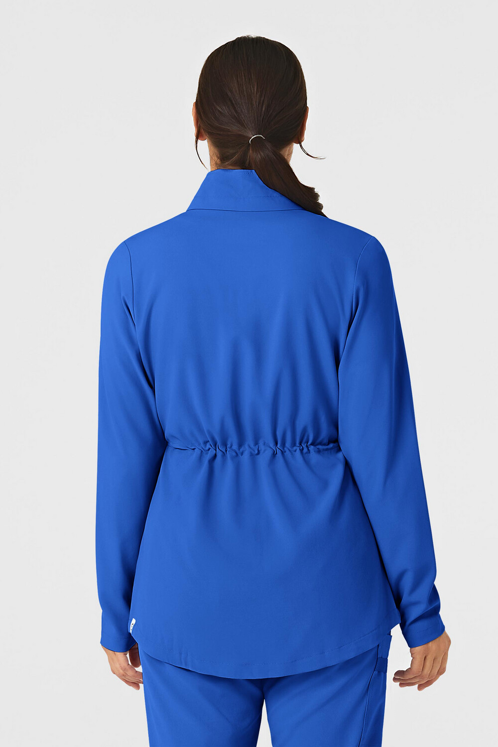 Felpa donna 8134 zip e cappuccio royal blue