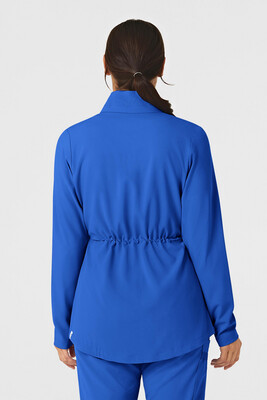 Felpa donna 8134 zip e cappuccio royal blue